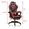 PU gaming chair, swivel recliner with adjustable backrest and seat height, high back gaming chair with footrest, office chair with 360¬∞ swivel, suita