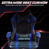 Video Game Chairs for Adults, PU Leather Gaming Chair with Footrest, 360¬∞Swivel Adjustable Lumbar Pillow Gamer Chair, Comfortable Computer Chair for
