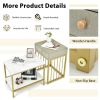 Living Room Bedroom 2PCS 2-Tier Nesting Coffee Sofa Side End Tables
