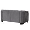 64" Velvet Upholstered Loveseat Sofa; Modern Loveseat Sofa with Thick Removable Seat Cushion; 2-Person Loveseat Sofa Couch for Living Room; Bedroom; o