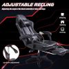 Video Game Chairs for Adults, PU Leather Gaming Chair with Footrest, 360¬∞Swivel Adjustable Lumbar Pillow Gamer Chair, Comfortable Computer Chair for