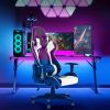 GIVENUSMYF gaming chair, computer chair with lumbar support, height adjustable gaming chair with headrest and 360¬∞ swivel office chair, suitable for