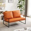 Lounge, living room, office or the reception area PU leather accent arm chair with Extra thick padded backrest and seat cushion sofa chairs,Non-slip a